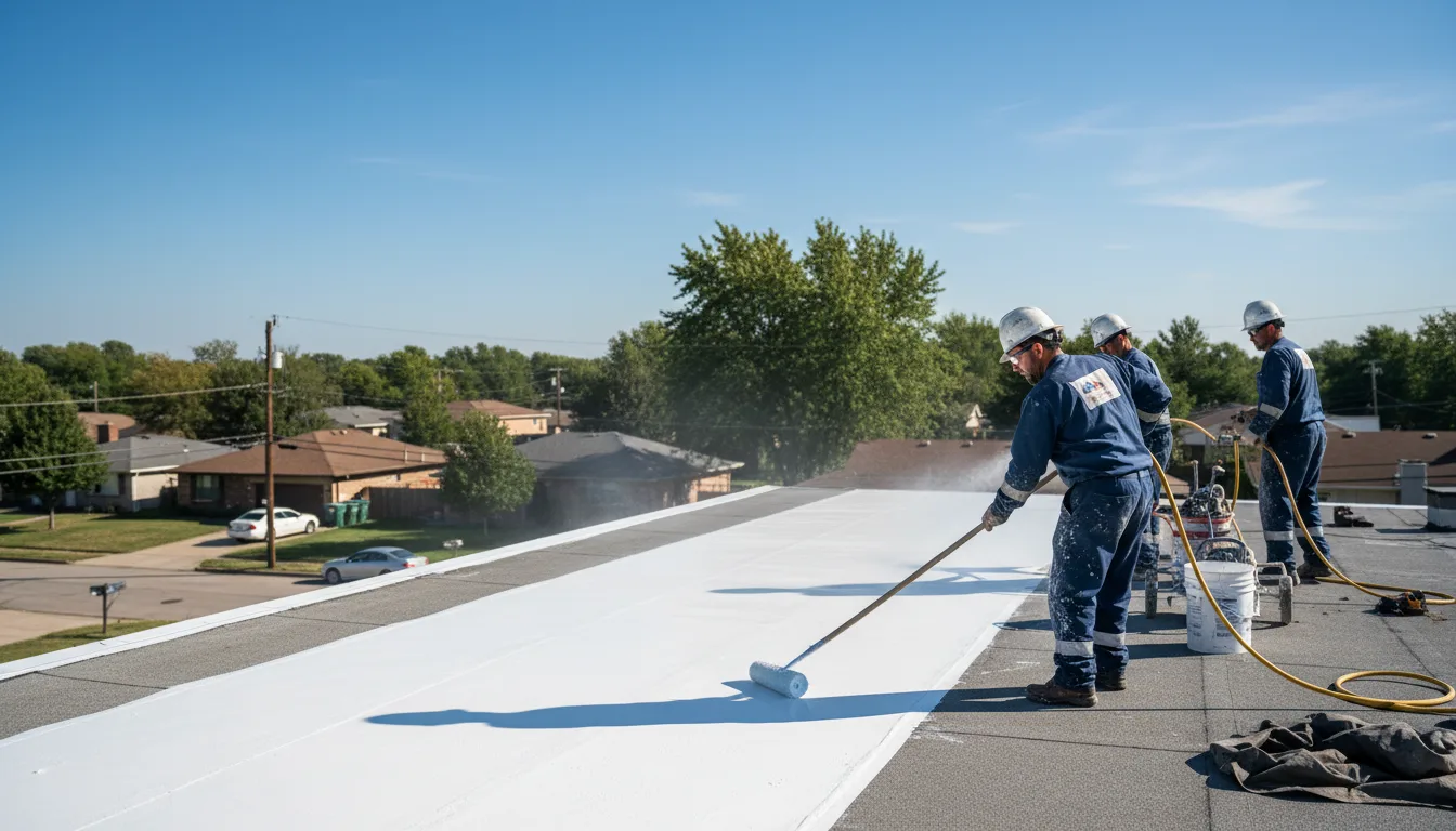 Commercial roof coating in Hambleton, WV near me